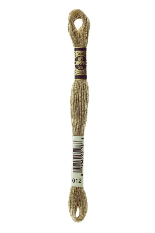 Thread spool with a label on a white background