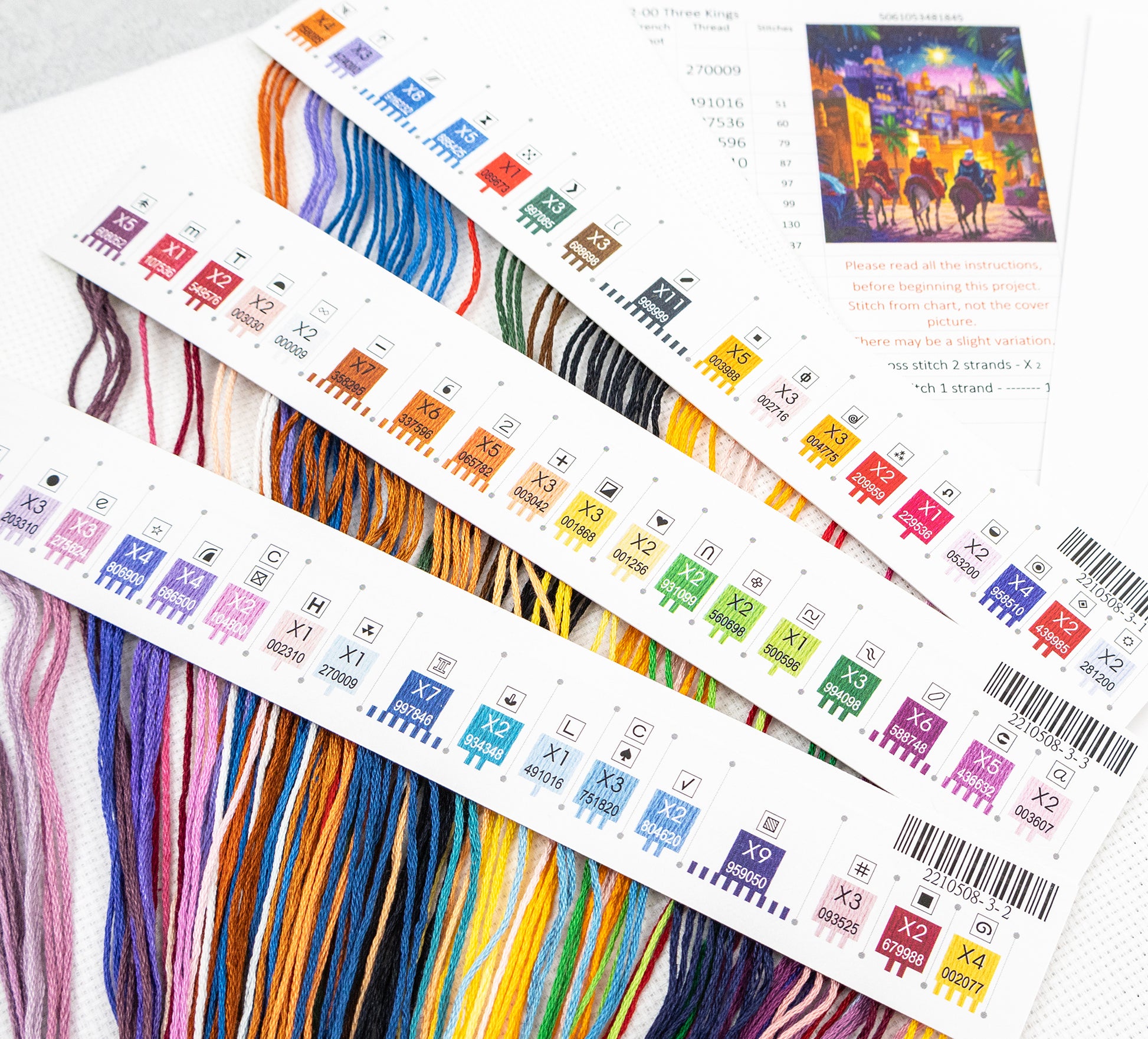 Color swatches with text and a small painting of people on a street.