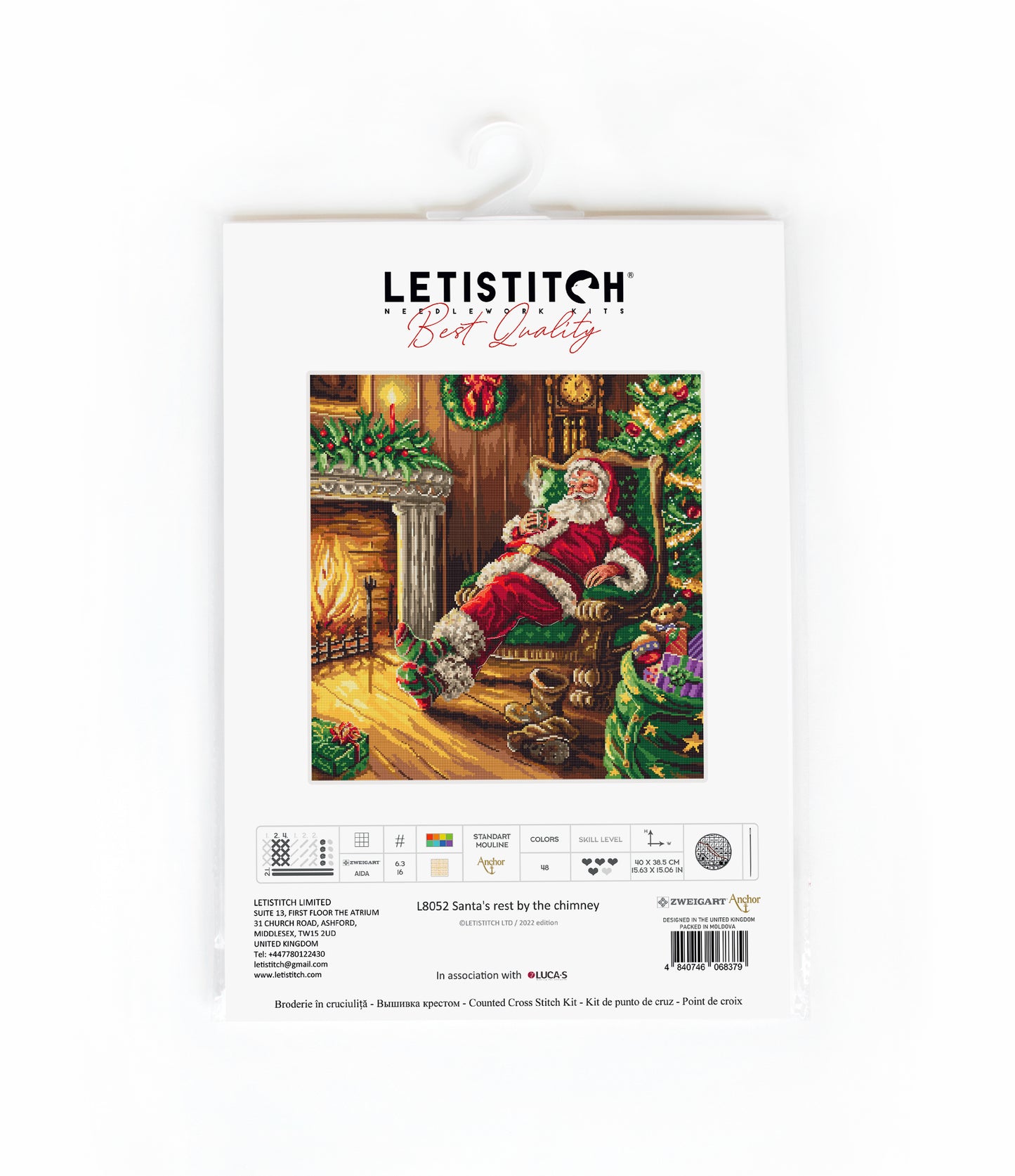 L8052 Santa's rest by the chimney