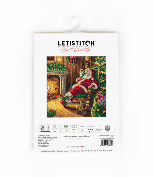 L8052 Santa's rest by the chimney
