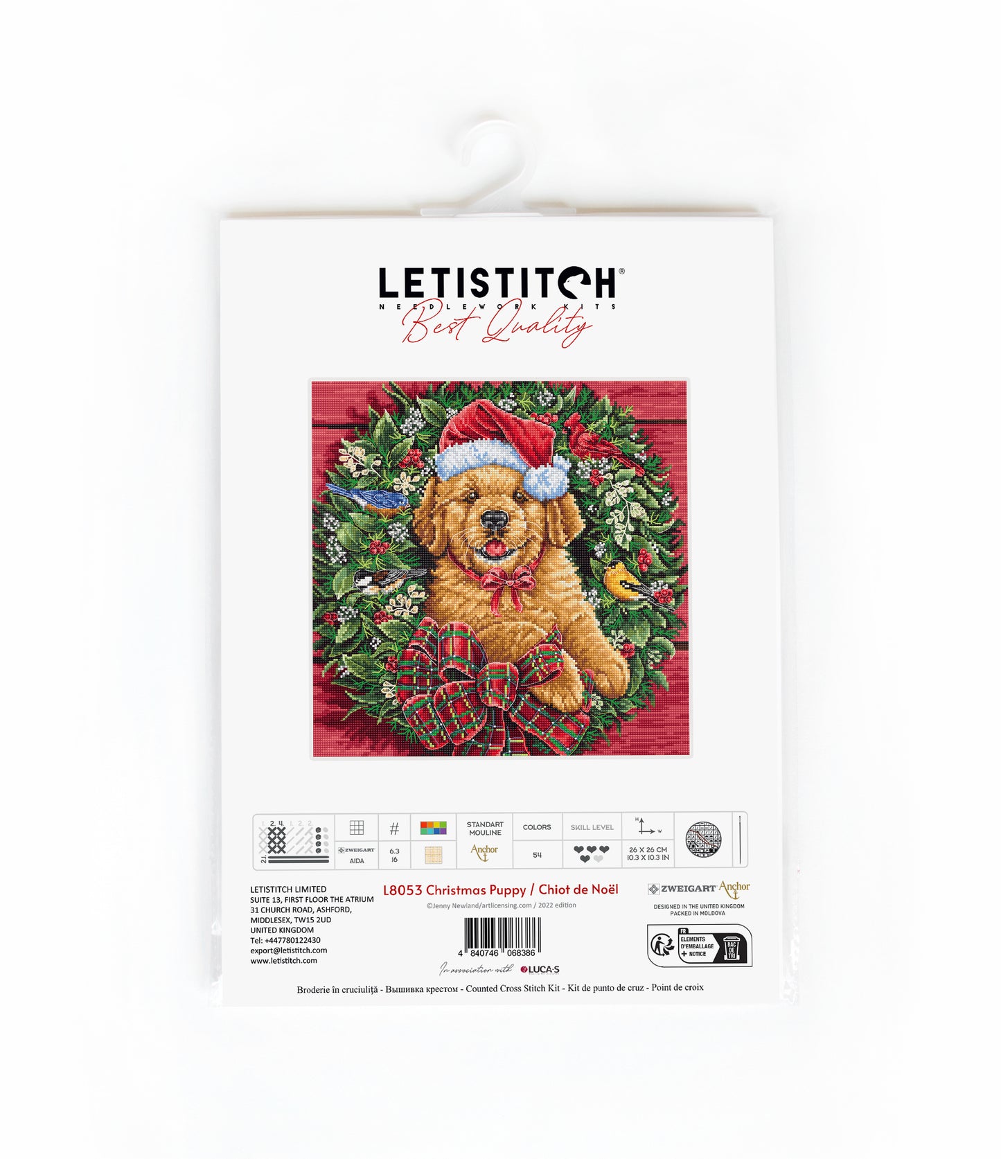 L8053 Christmas Puppy / Chiot de Noël