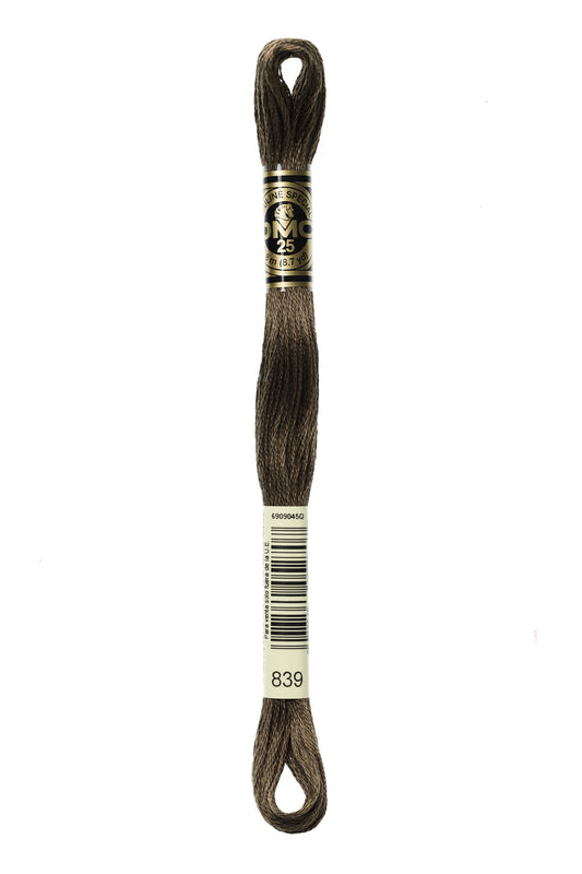 DMC Stranded Cotton - DMC color 839