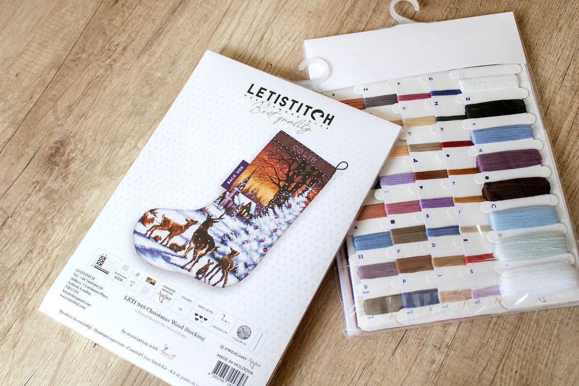 LETI 948 Christmas Wood Stocking