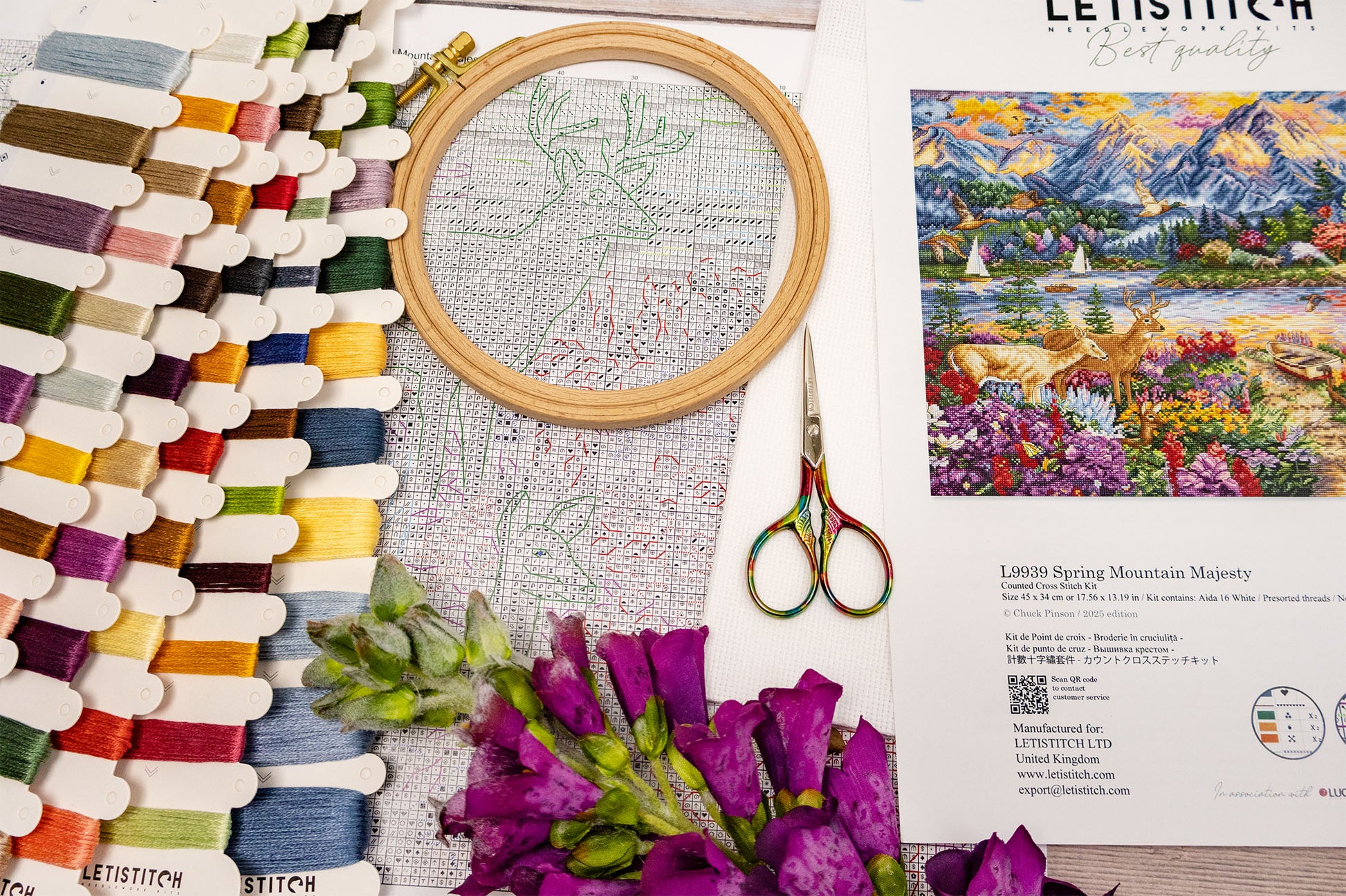 Creative Expressions Mountain Meadow Counted Cross Stitch Kit Creative Expressions Mountain Meadow Counted Cross Stitch Kit