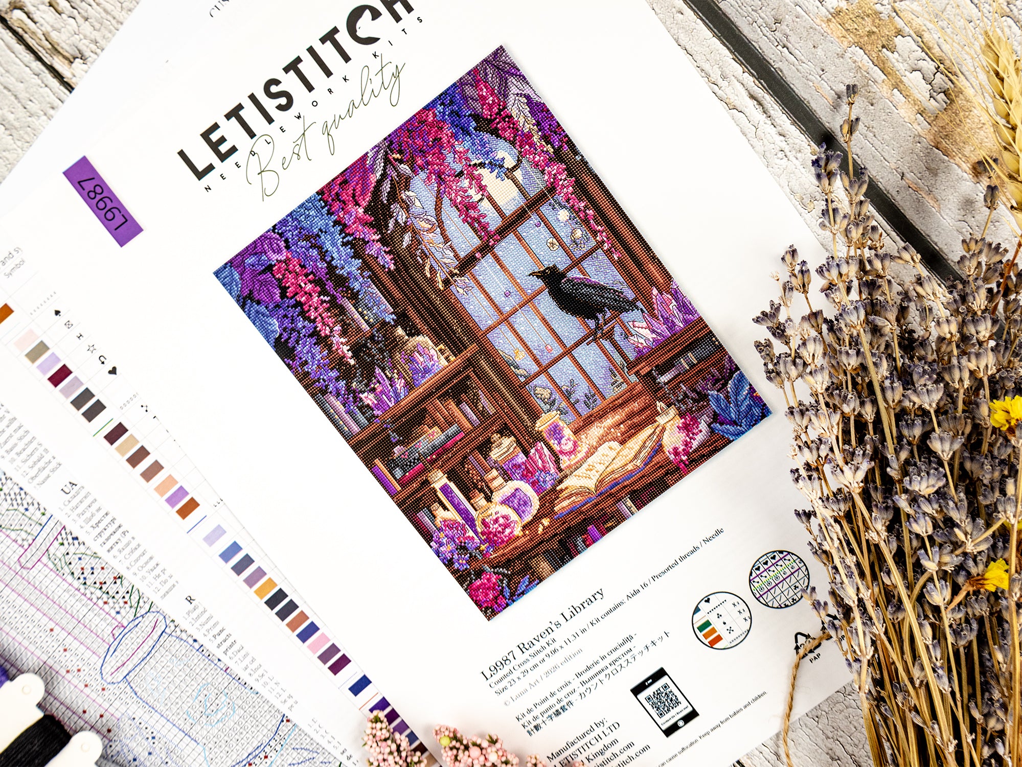 L9980 Easter Sampler Cross Stitch Kit | Aida 16ct | Leti Stitch