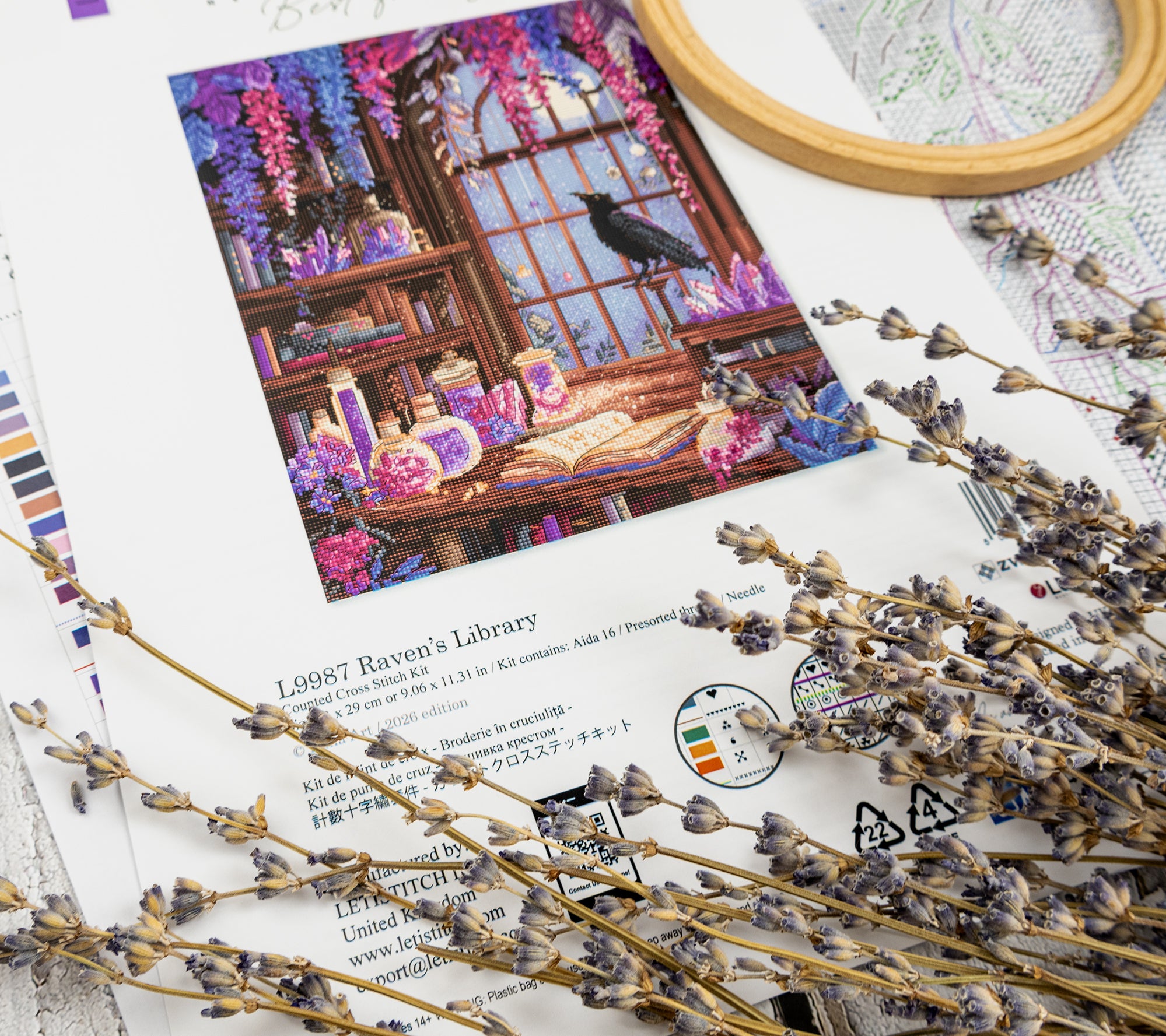 L9980 Easter Sampler Cross Stitch Kit | Aida 16ct | Leti Stitch