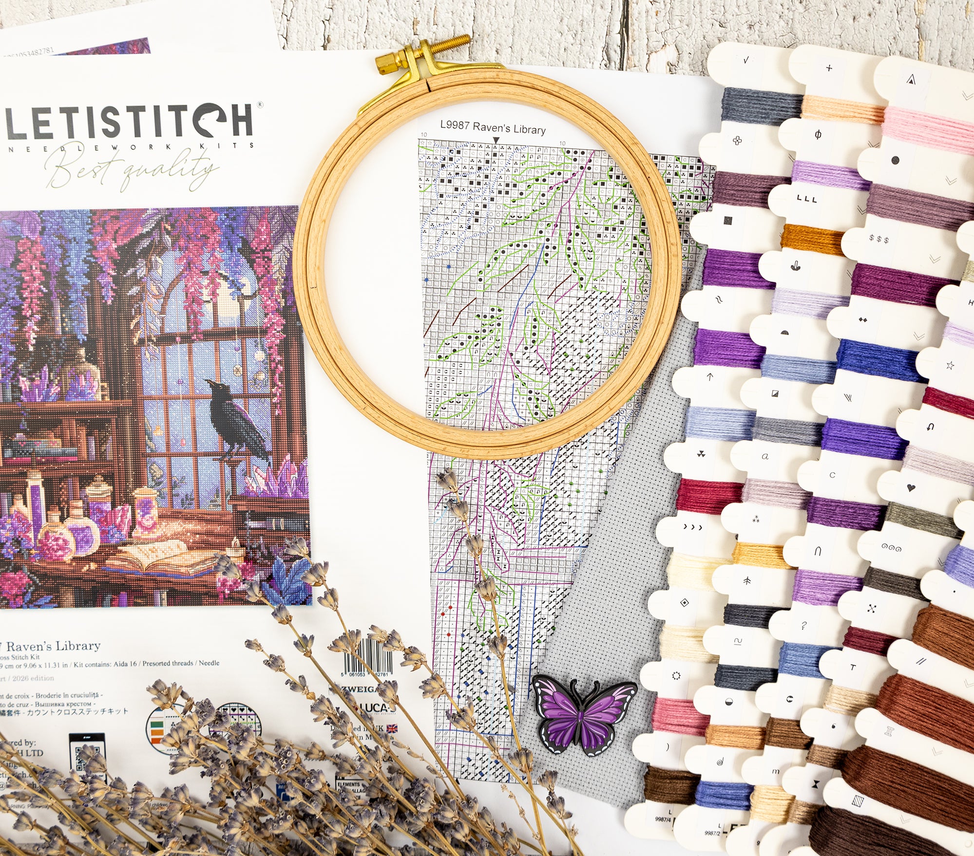 L9980 Easter Sampler Cross Stitch Kit | Aida 16ct | Leti Stitch