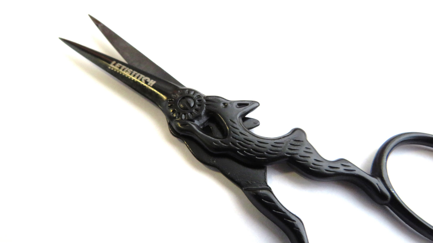 Letistitch Embroidery Scissors Rabbit "BLACK" 20035
