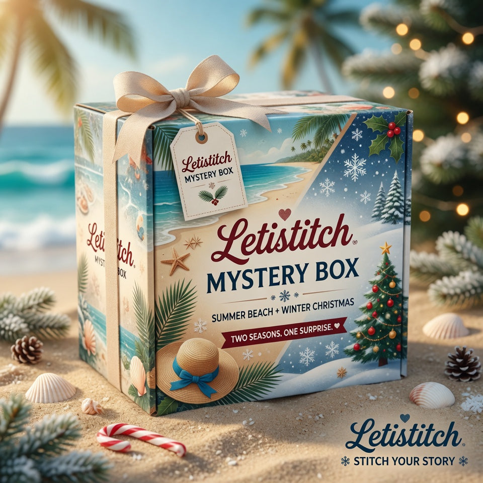Mystery Box Nr. 11 - Seaside Noel Edition / Cross stitch Kits / One of a kind