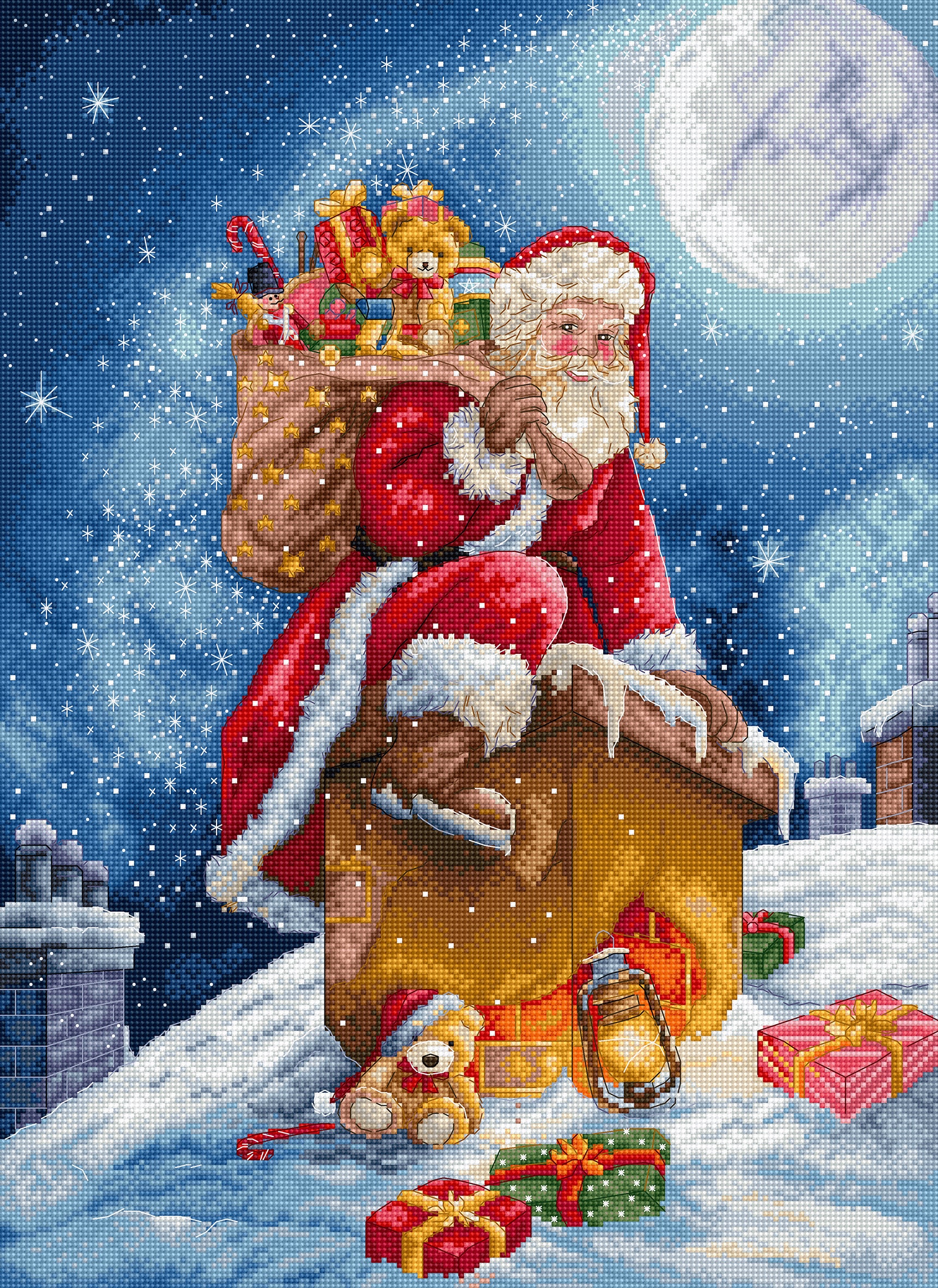 BANDAI SANTACLATCH クリスマスデザイン L9964 Santa's Secret Stop – LETISTITCH