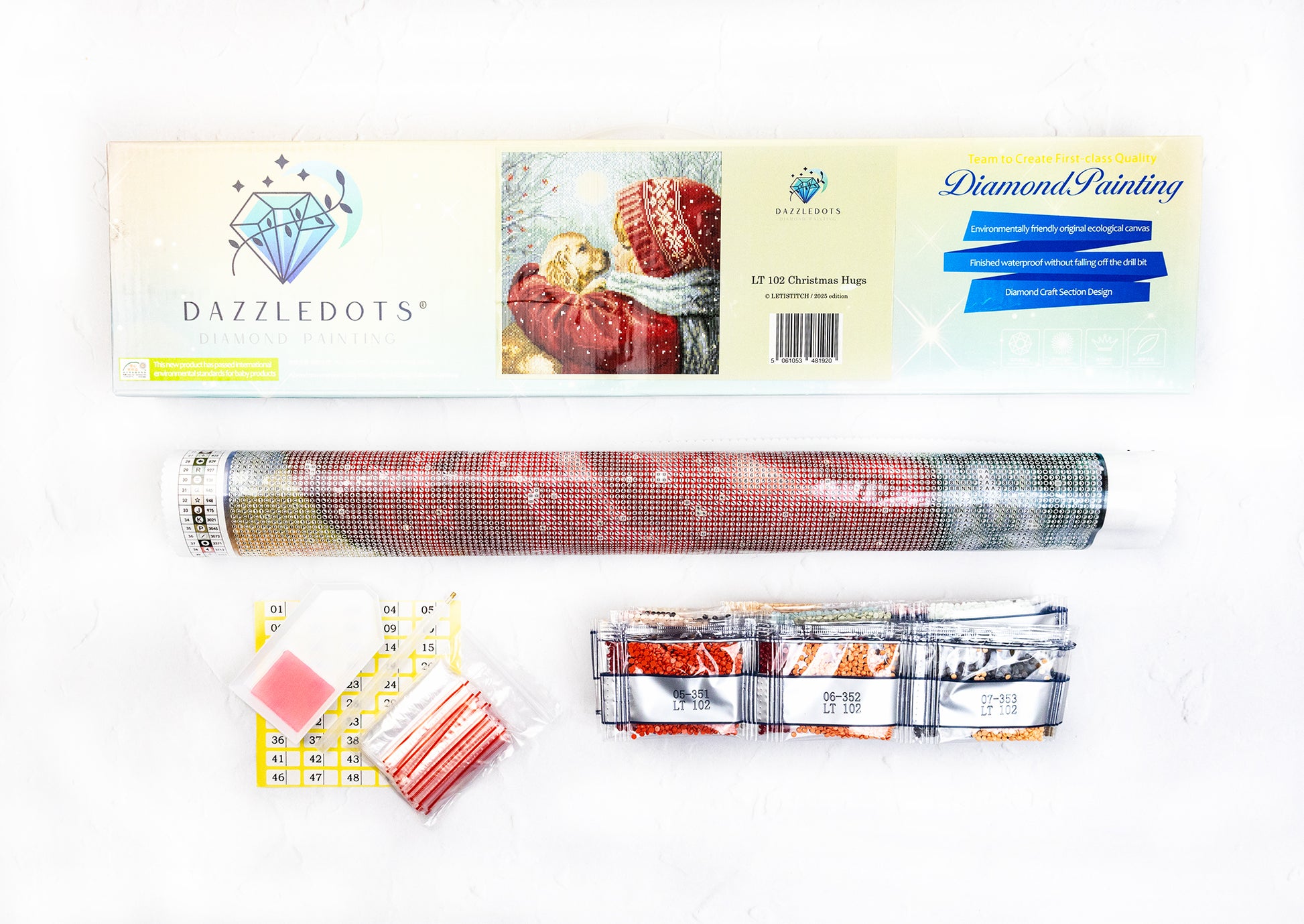 Dazzle dots kit and components included for diamond art