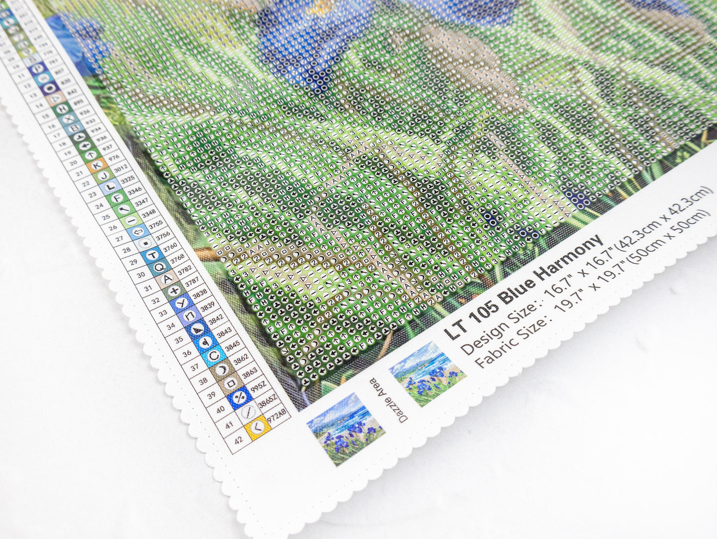 Diamond painting kit with a landscape design 