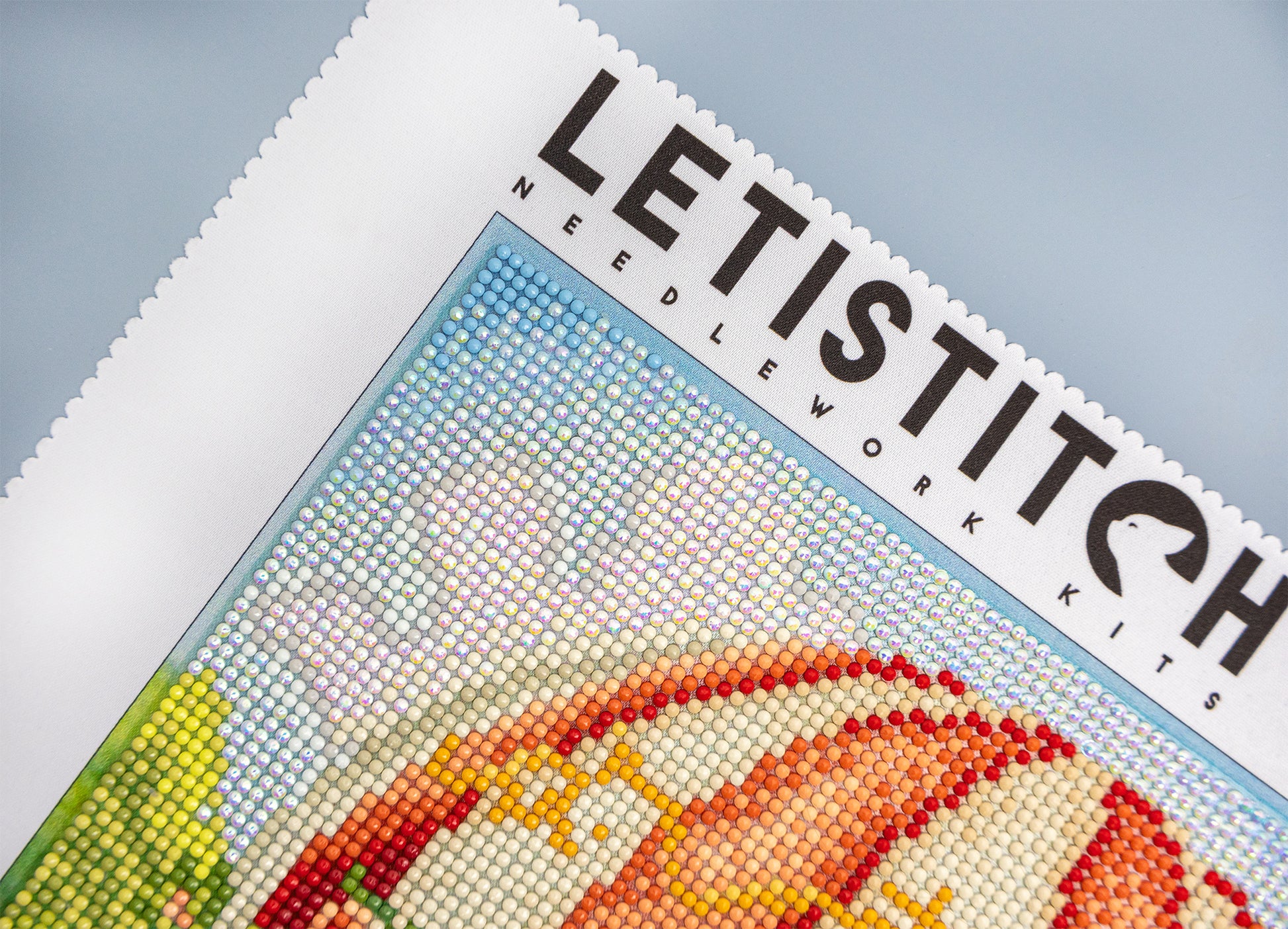 Diamond Painting kit with a colorful design and 'Letistitch' branding.