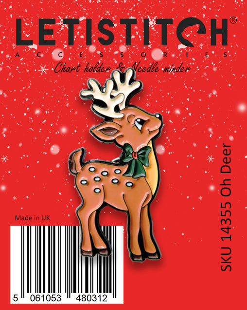 Letistitch SKU 14355 O Deer! Magnetic Needle Minder