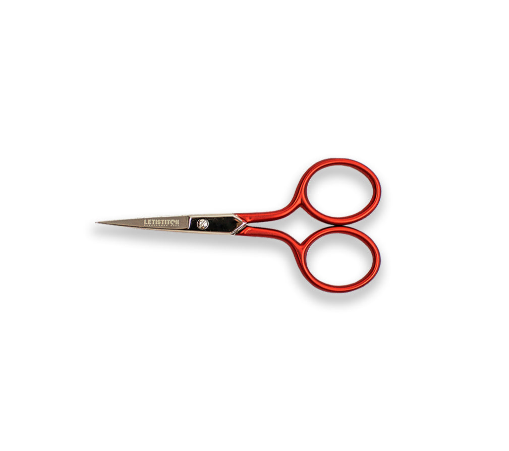 Letistitch Embroidery Scissors 20417 Red-Matte handles